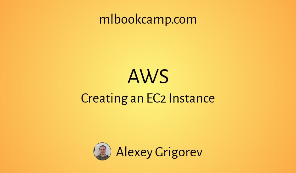 Renting a server on AWS – Machine Learning Bookcamp